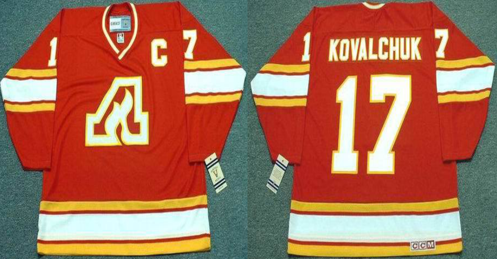 2019 Men Calgary Flames #17 Kovalchuk red CCM NHL jerseys->montreal canadiens->NHL Jersey